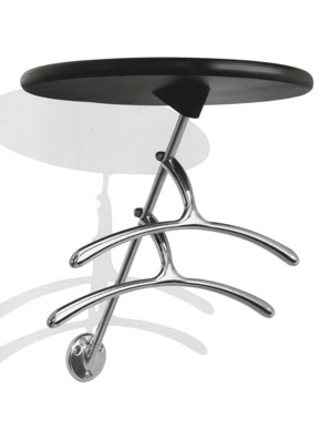 hall table as hat rack with coat hangers | Spinder - Design by F.A. Porsche